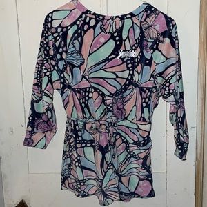 Dark blue, Lavender, peach, elastic waist and very soft